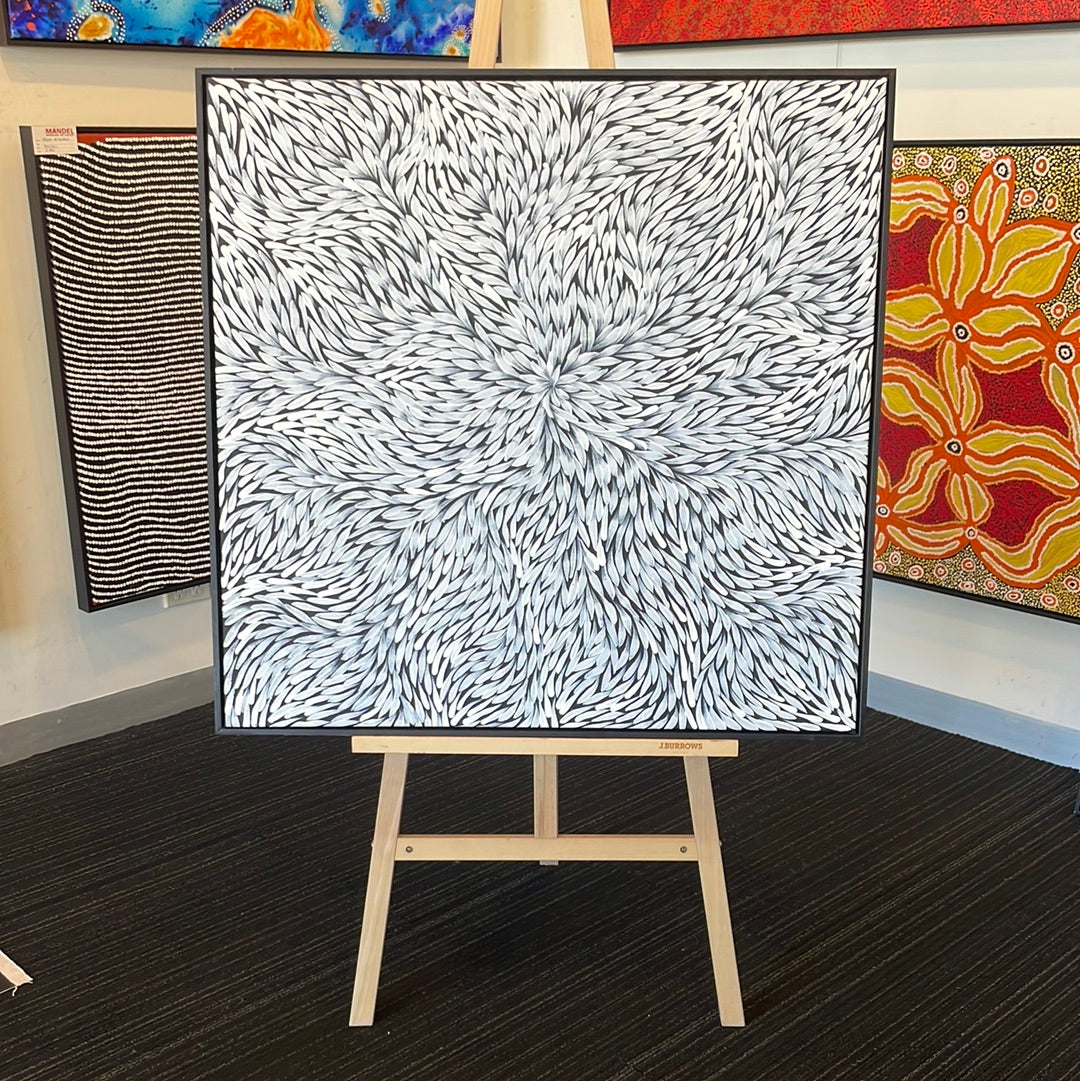 Rosemary Petyarre - Bush Medicine Leaves - 870 mm x 900 mm - art for sale