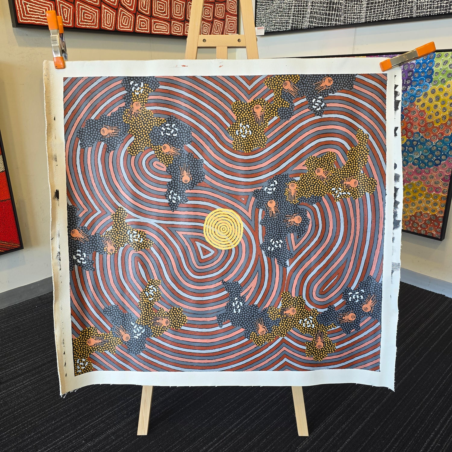 Danny Possum 920 mm x 980 mm aboriginal art for sale