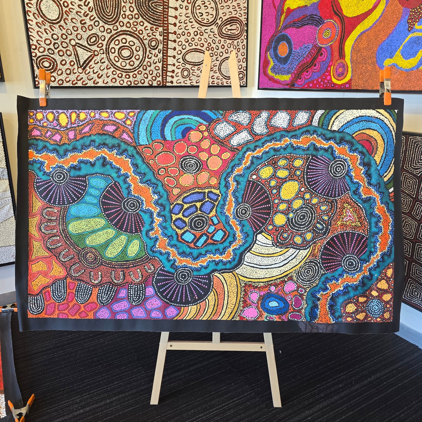 Damien and Yilpi Marks 900 mm x 1580 mm