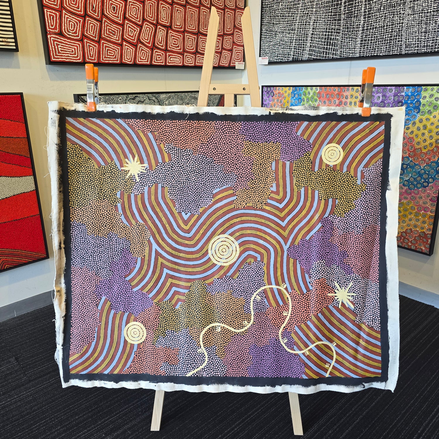 Danny Possum 920 mm x 1160 mm aboriginal artwork for sale