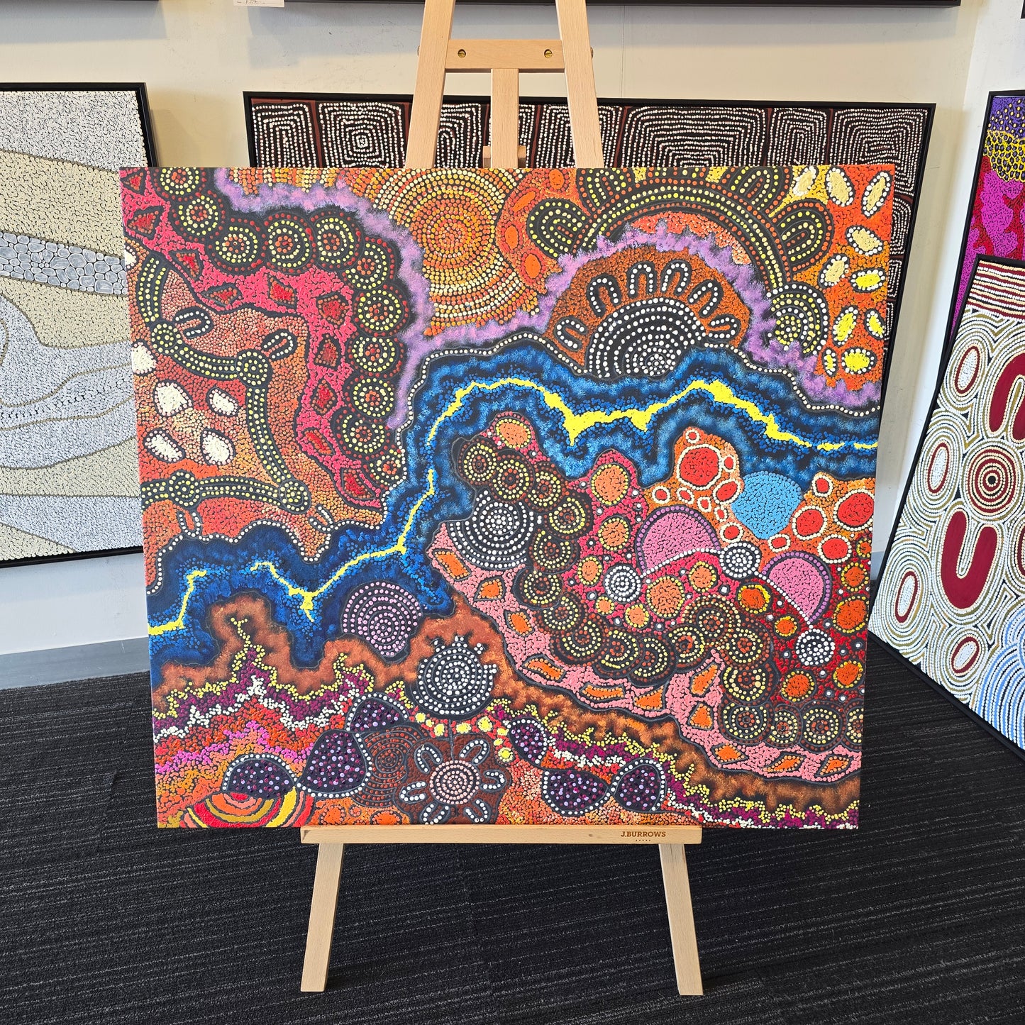 Damien and Yilpi Marks 840 mm x 960 mm