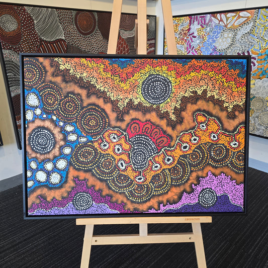 Damien and Yilpi Marks 620 mm x 870 mm