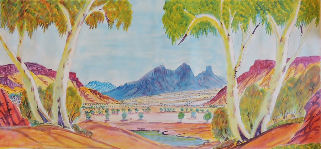 HILARY WIRRI 520 x 1130 mm