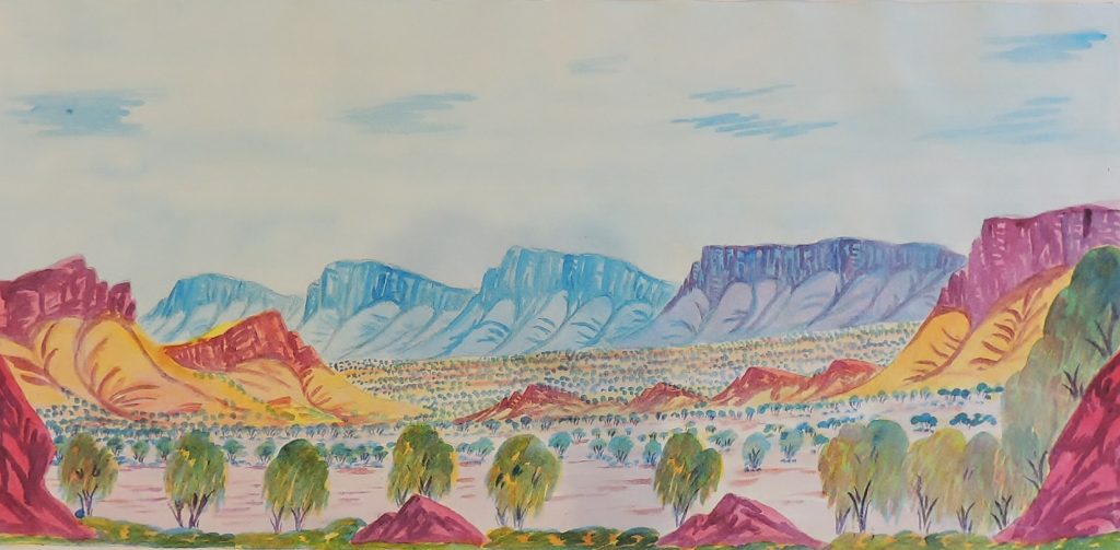 HILARY WIRRI 450 x 930mm