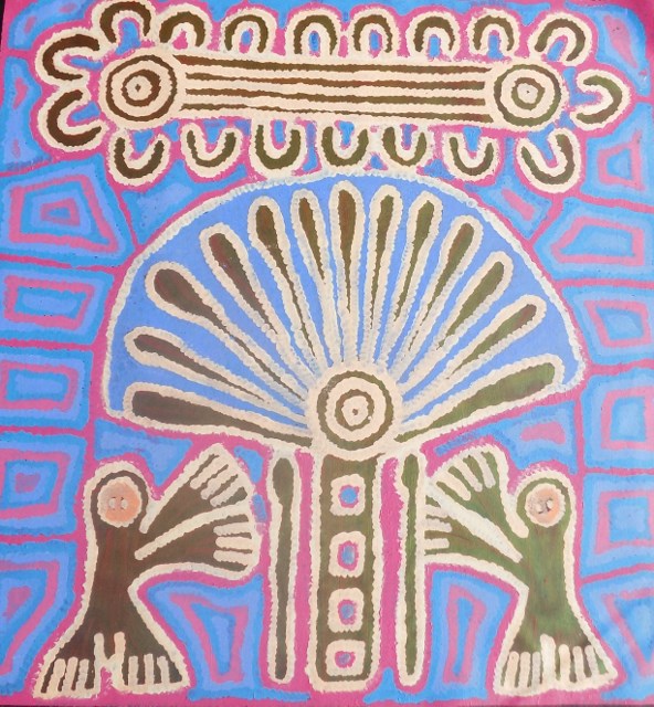 Samantha Daniels Napaltjarri 870 x 920mm