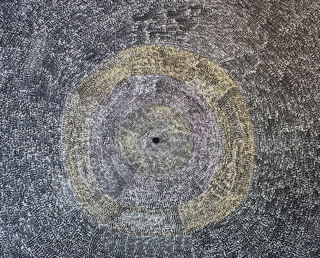 Julie Nangala Robertson 980mm x 1240mm aboriginal art for mandel aboriginal art gallery