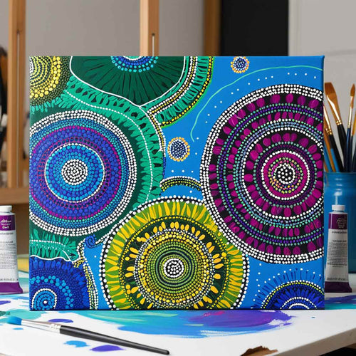 modern aboriginal art and colour
