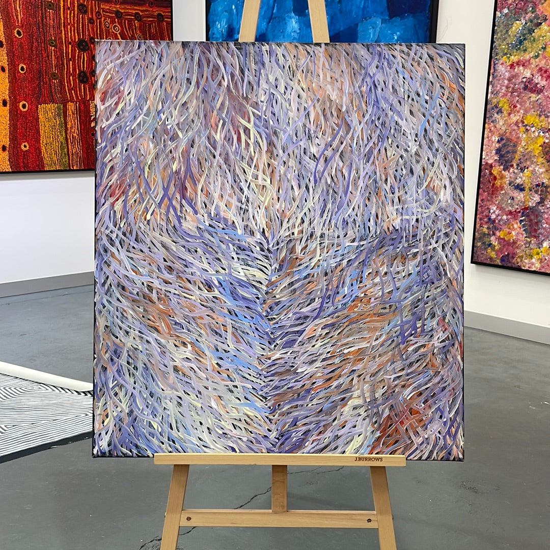 Barbara Weir 810mm x 920mm aboriginal artwork for sale
