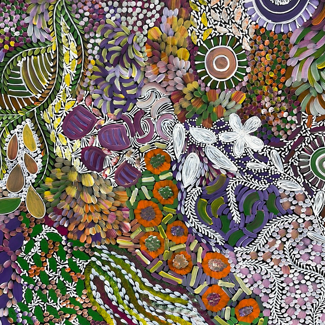 Karen Bird Ngale 900mm x 2000mm aboriginal art for sale at mandel