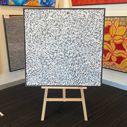 Rosemary Petyarre - Bush Medicine Leaves - 870 mm x 900 mm - art for sale
