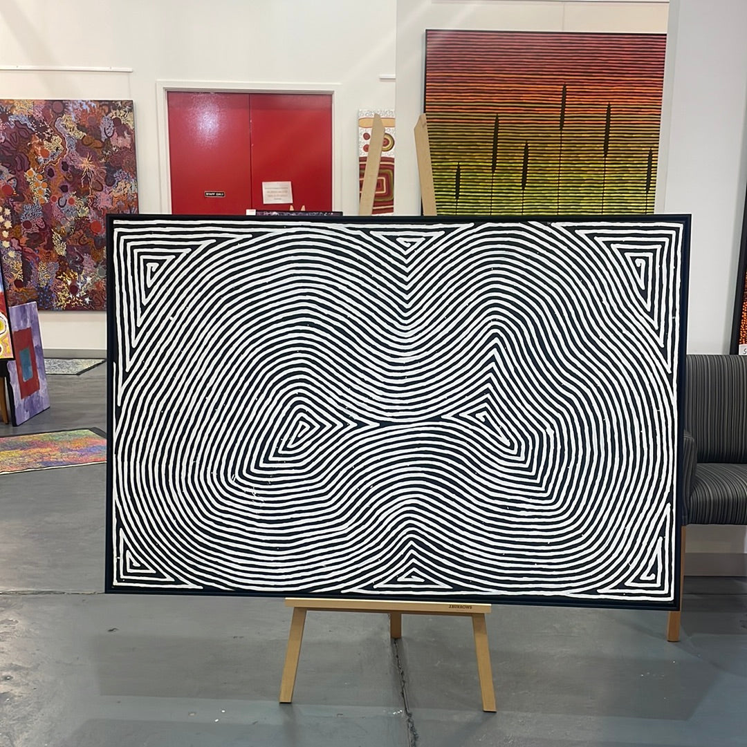 George Hairbrush 980mm x 1490 mm – Mandel Aboriginal Art Gallery