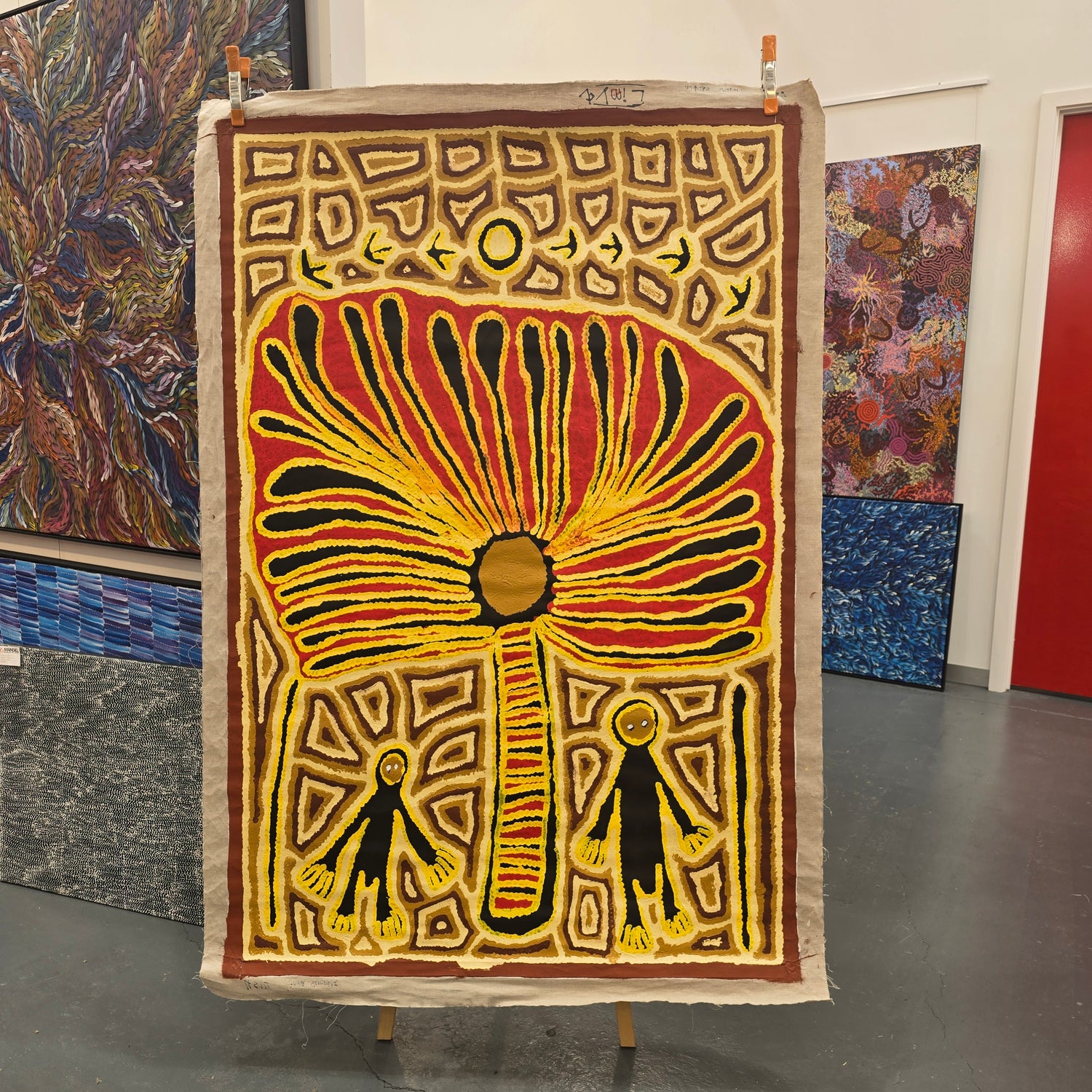 Western Desert paintings by Linda Syddick Napaltjarri