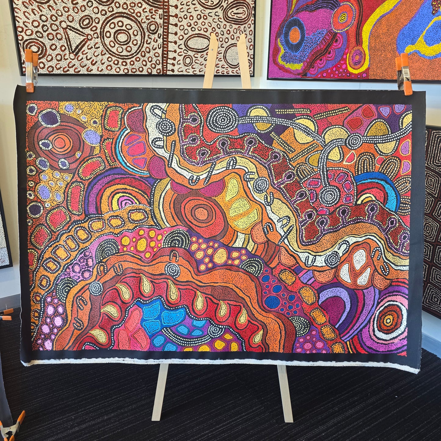 Damien and Yilpi Marks 1000 mm x 1500 mm