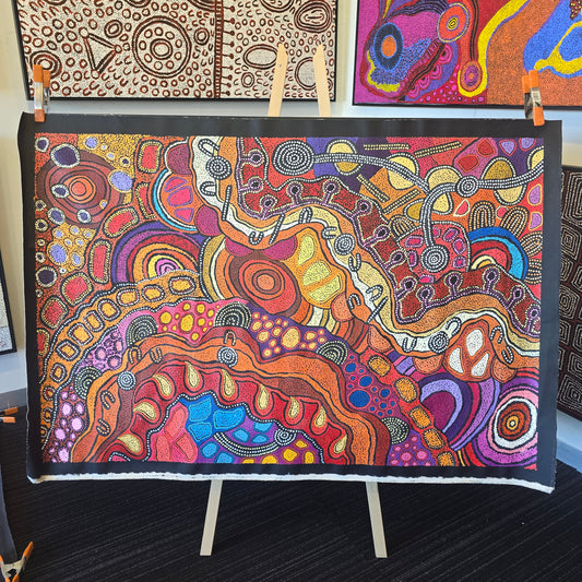 Damien and Yilpi Marks 1000 mm x 1500 mm