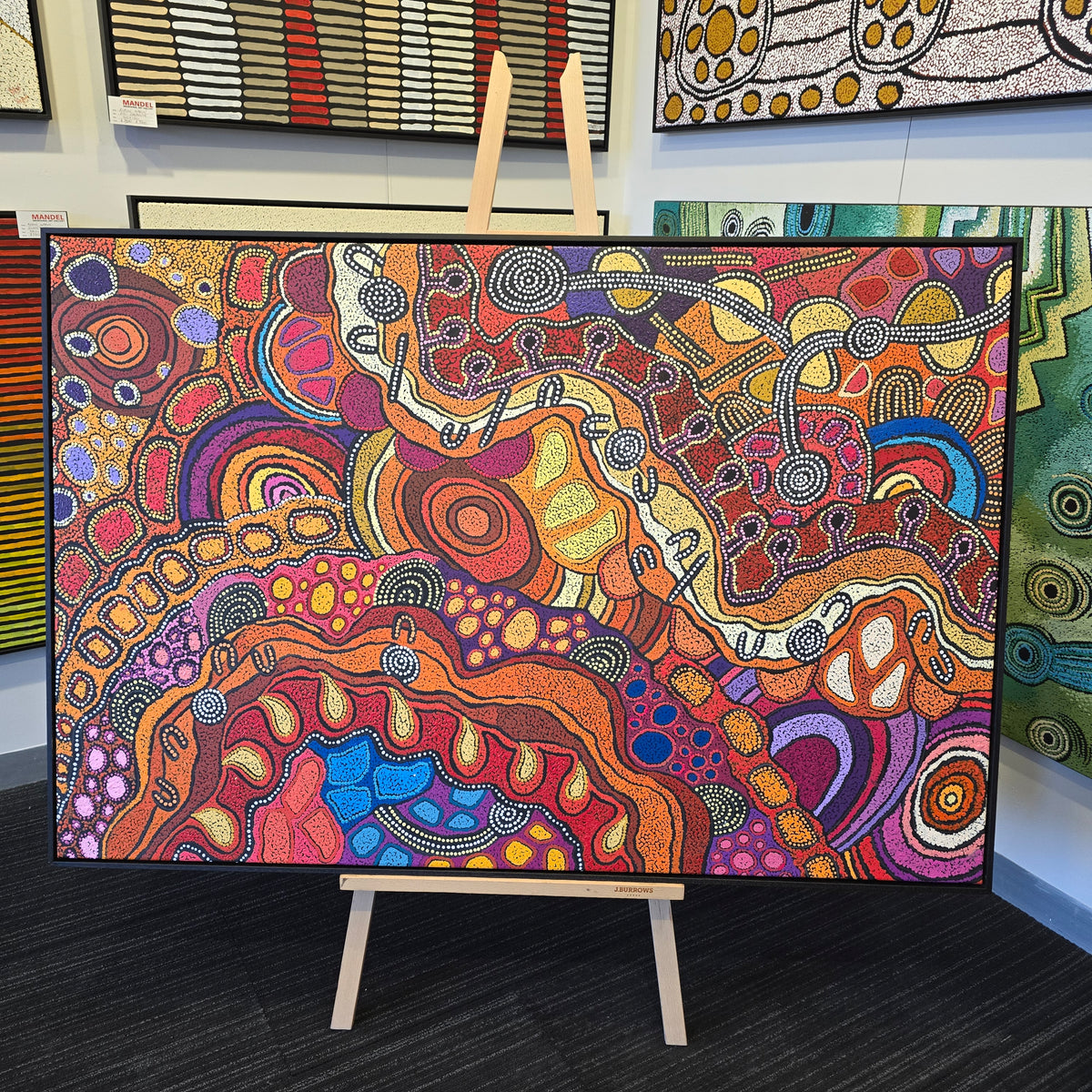Damien and Yilpi Marks 1000 mm x 1500 mm