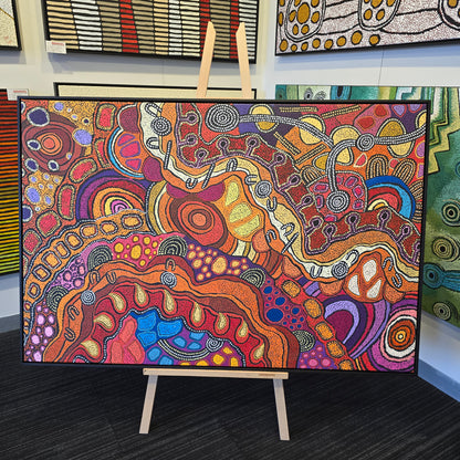 Damien and Yilpi Marks 1000 mm x 1500 mm