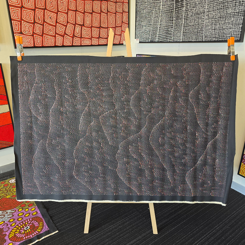 Lilly Kelly Napangardi 970 mm x 1540 mm Mandel Aboriginal Art Gallery