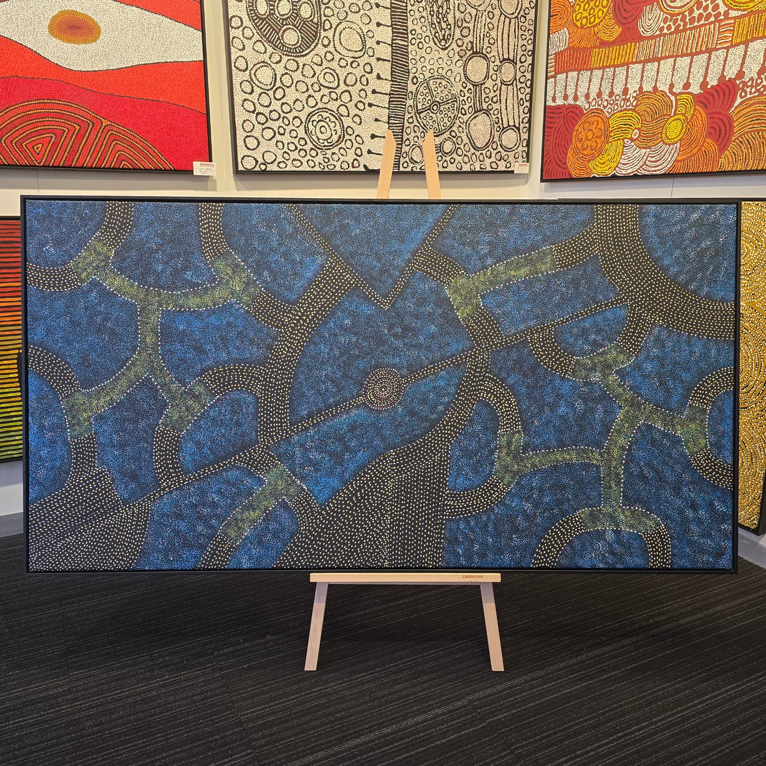 Roseanne Morton 1050 mm x 2000 mm aboriginal artwork for sale