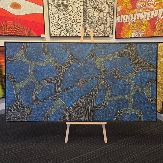 Roseanne Morton 1050 mm x 2000 mm aboriginal artwork for sale