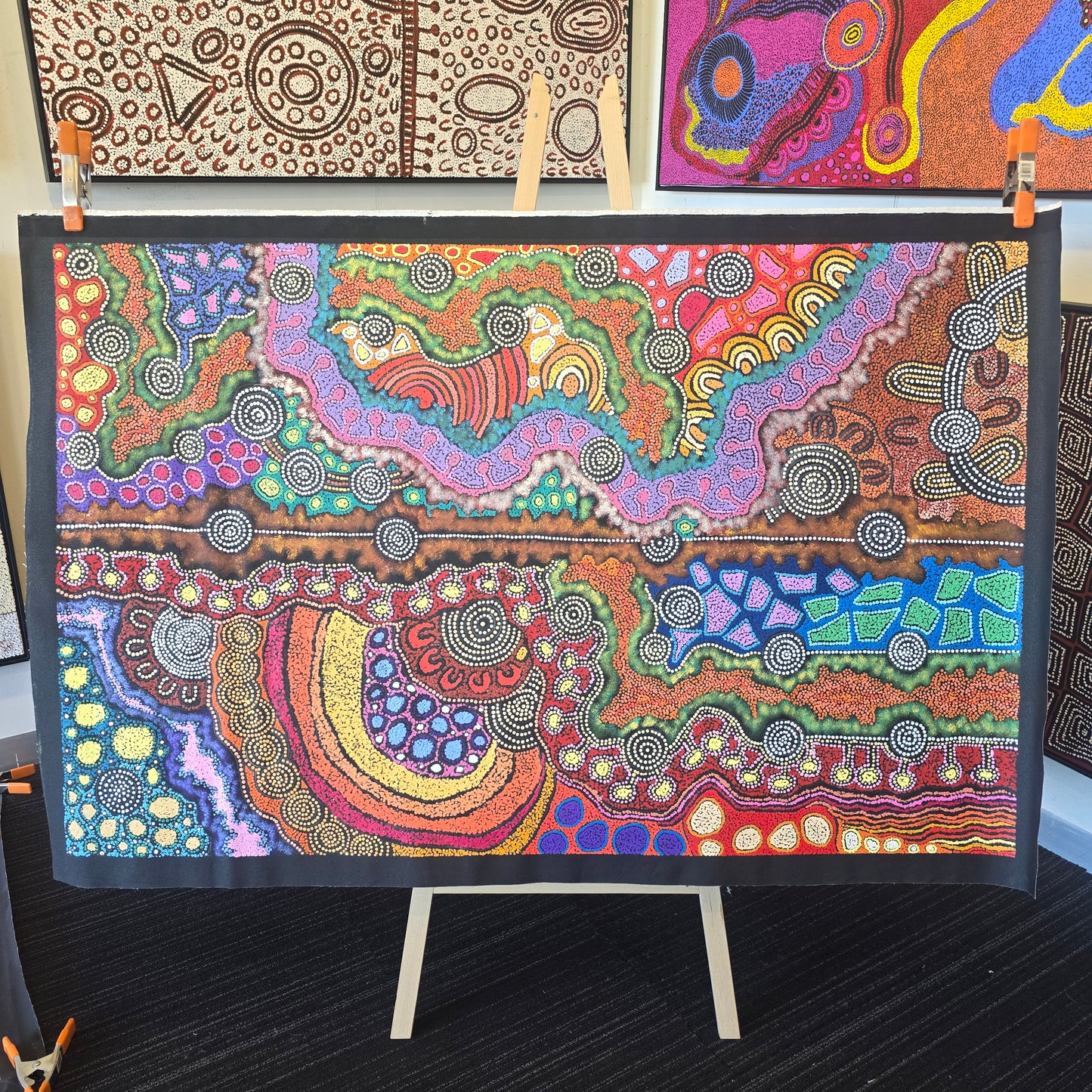 Damien and Yilpi Marks 970 mm x 1500 mm