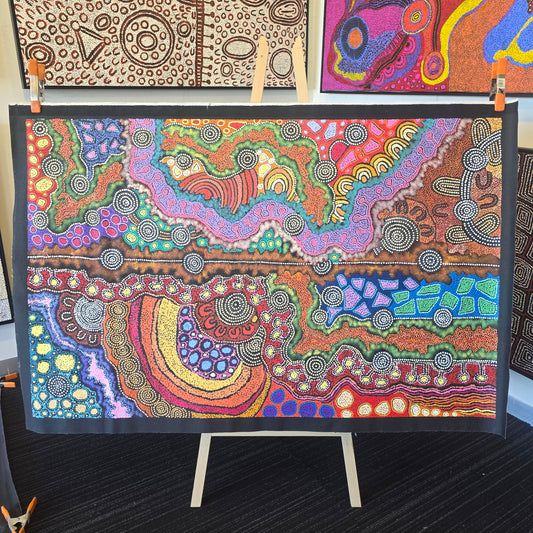 Damien and Yilpi Marks 970 mm x 1500 mm