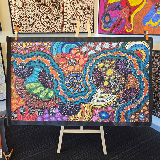 Damien and Yilpi Marks 900 mm x 1580 mm