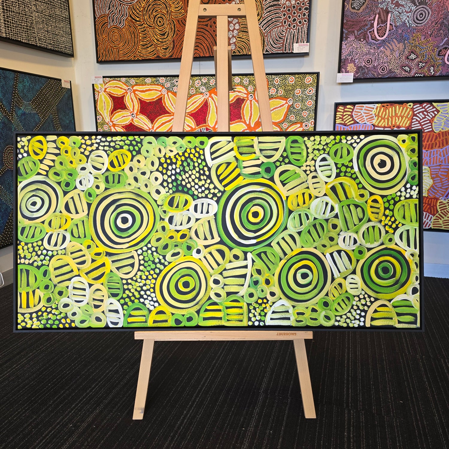 Louise Numina 580 mm x 1250 mm aboriginal art for sale 