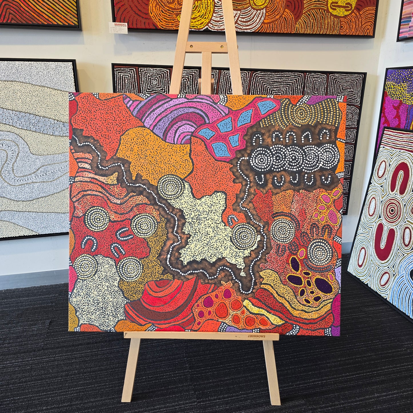 Damien and Yilpi Marks 840 mm x 960 mm