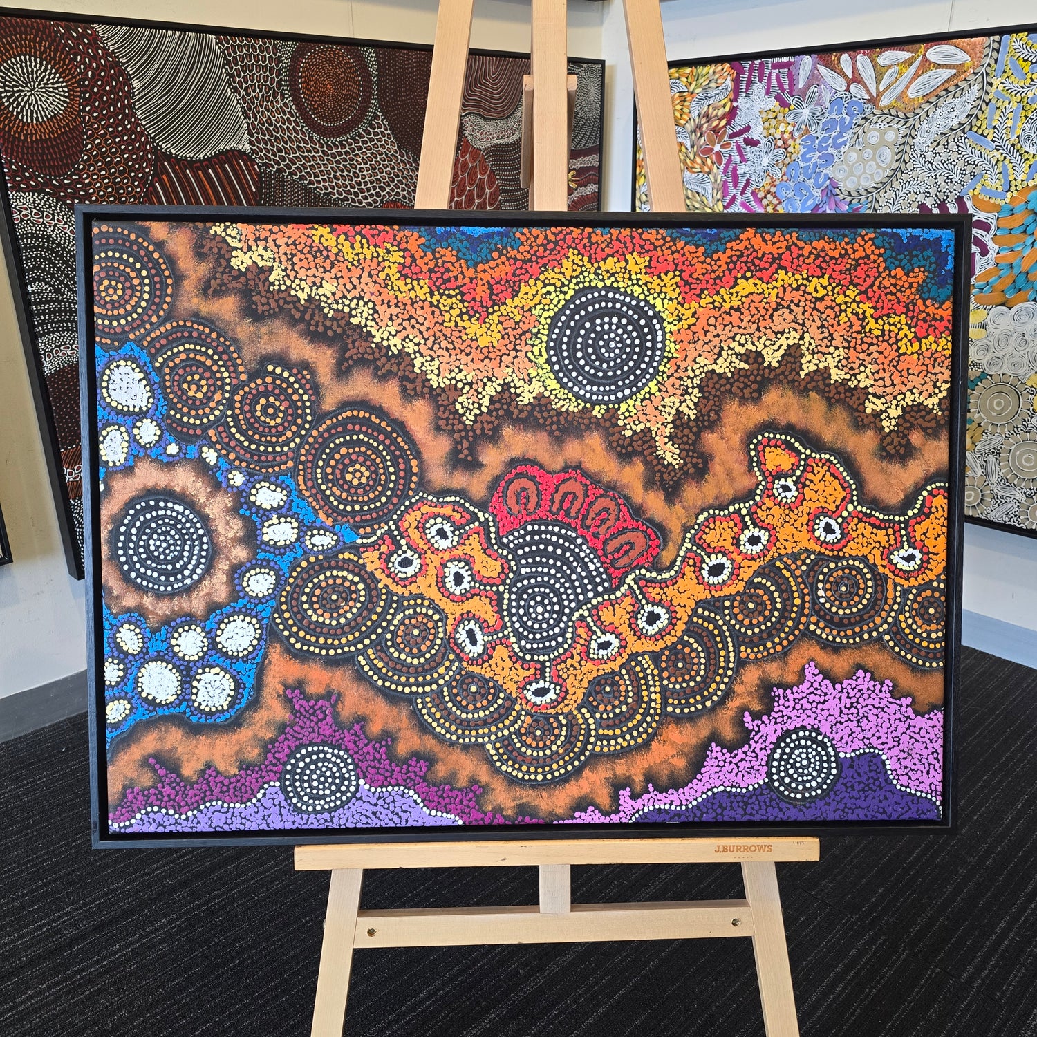 damien and yilpi marks paintings