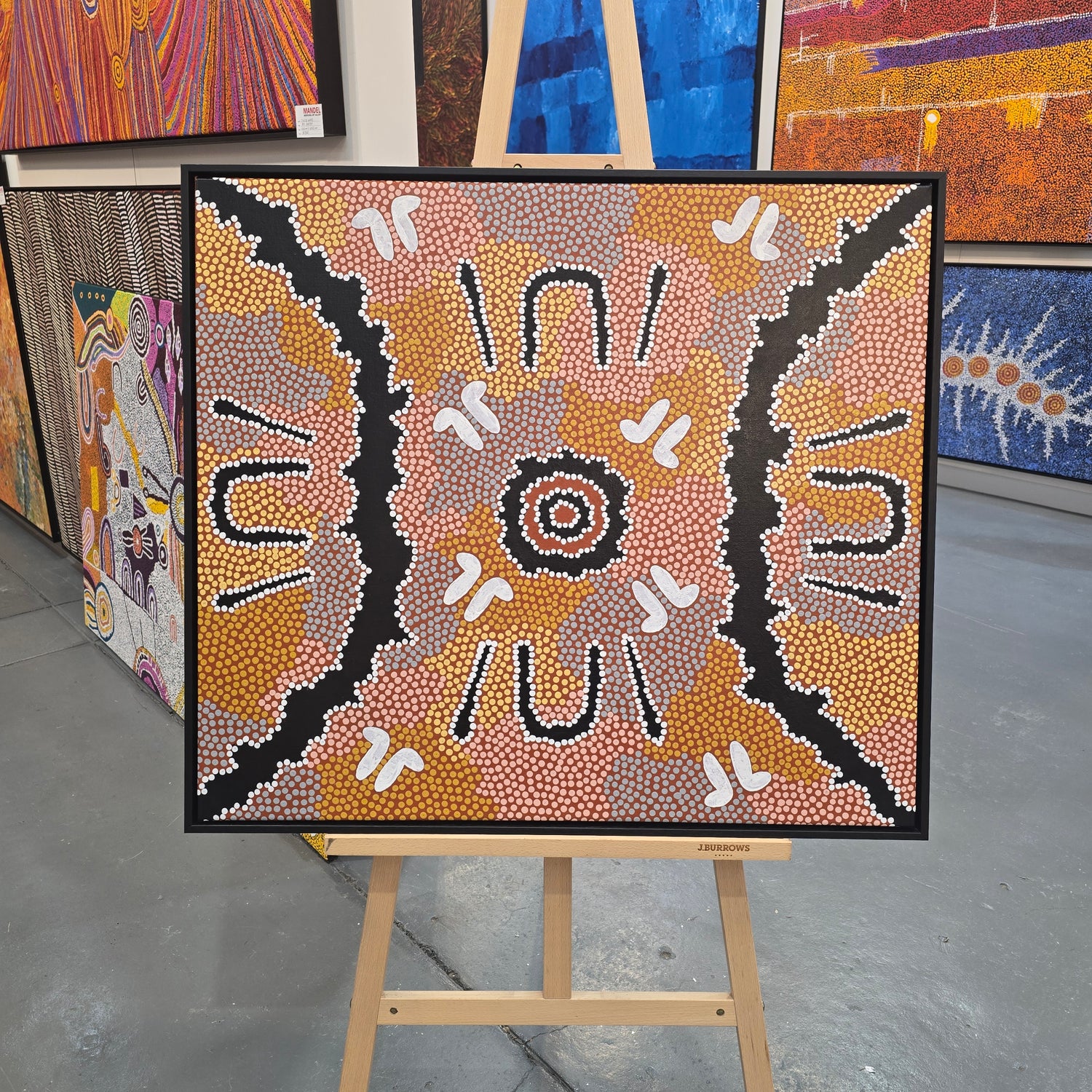 Danny Possum 770 mm x 870 mm aboriginal artwork for sale